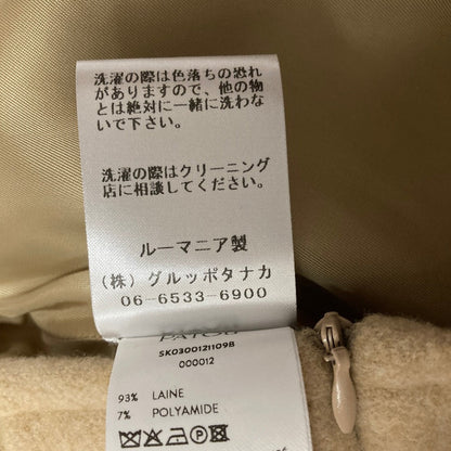 パトゥ ウールAラインミニスカート