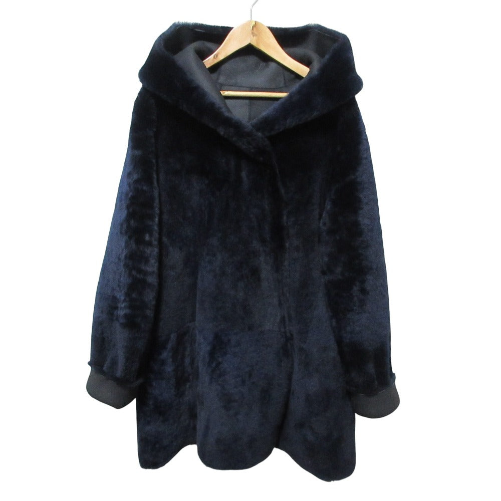 セオリー SILKY NAPPALAN CLAIRENE F ムートンリバーシブルコート