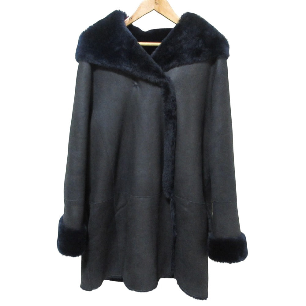 セオリー SILKY NAPPALAN CLAIRENE F ムートンリバーシブルコート