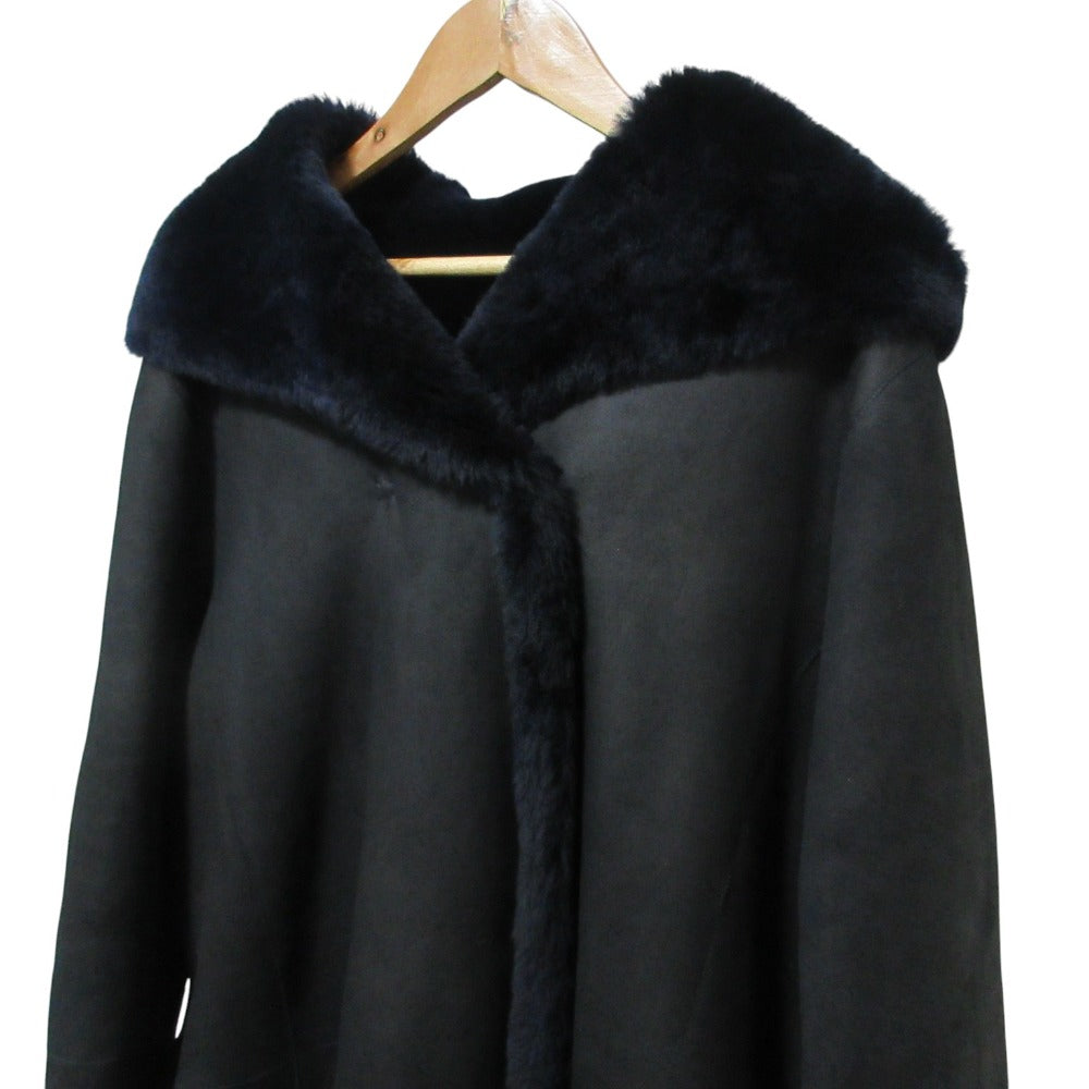 セオリー SILKY NAPPALAN CLAIRENE F ムートンリバーシブルコート