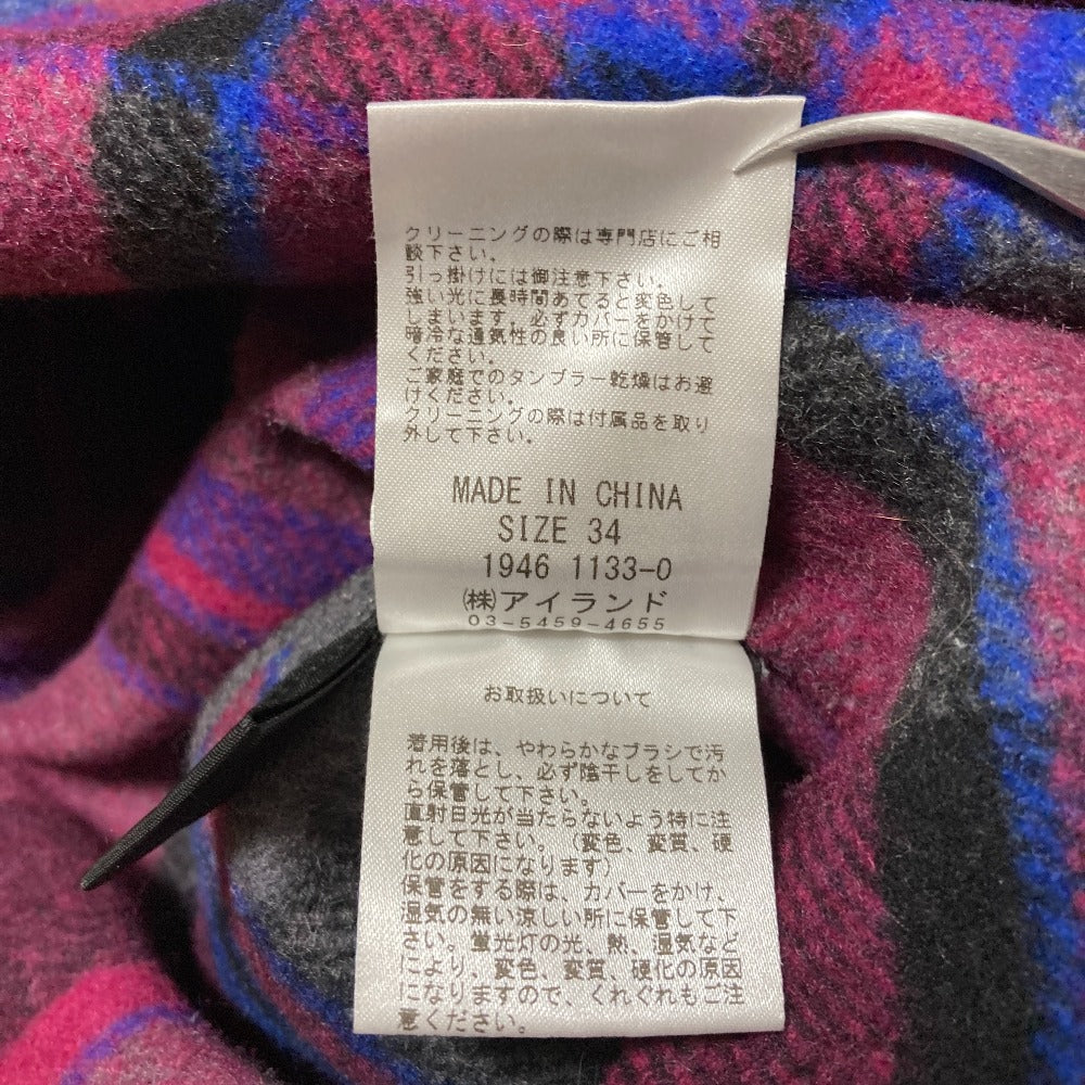 グレースコンチネンタル ウールブレンドリバーコート