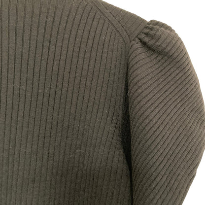 ハーリップトゥ Volume Sleeve Rib Knit ハイネックニットトップス