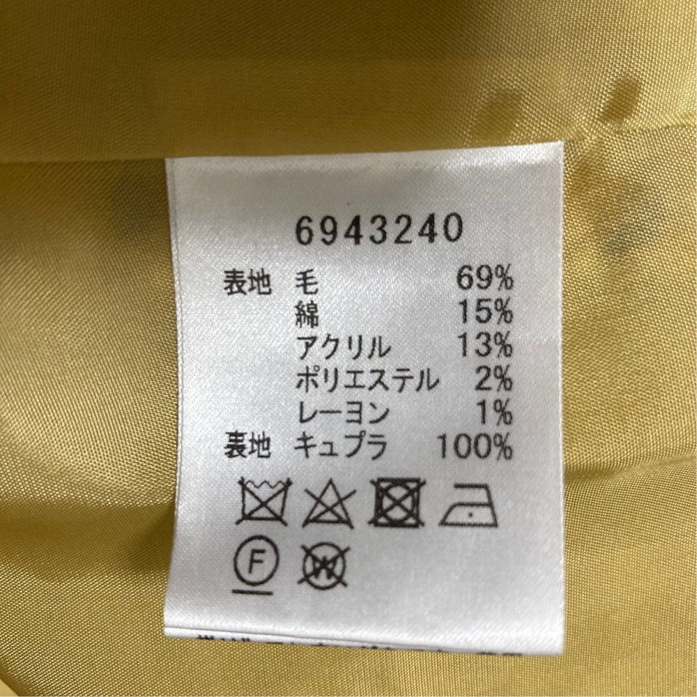 ルネ ノーカラーツイードコート