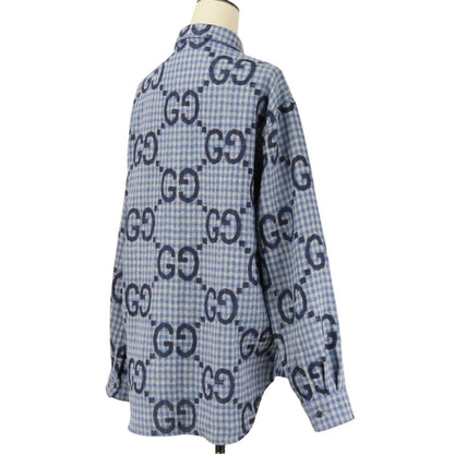 グッチ ジャンボGG ウールチェックシャツ