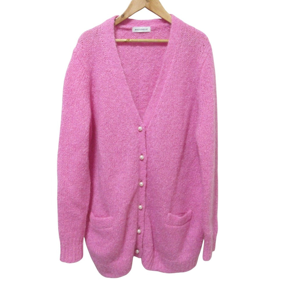 マディソンブルー LOOSE BIG V CD MOHAIRニットカーディガン