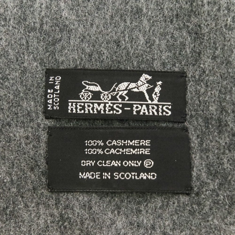 エルメス カシミア大判フリンジストール