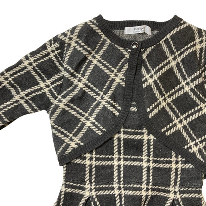 ハーリップトゥ Pantheon Checked Knit Dress ワンピース
