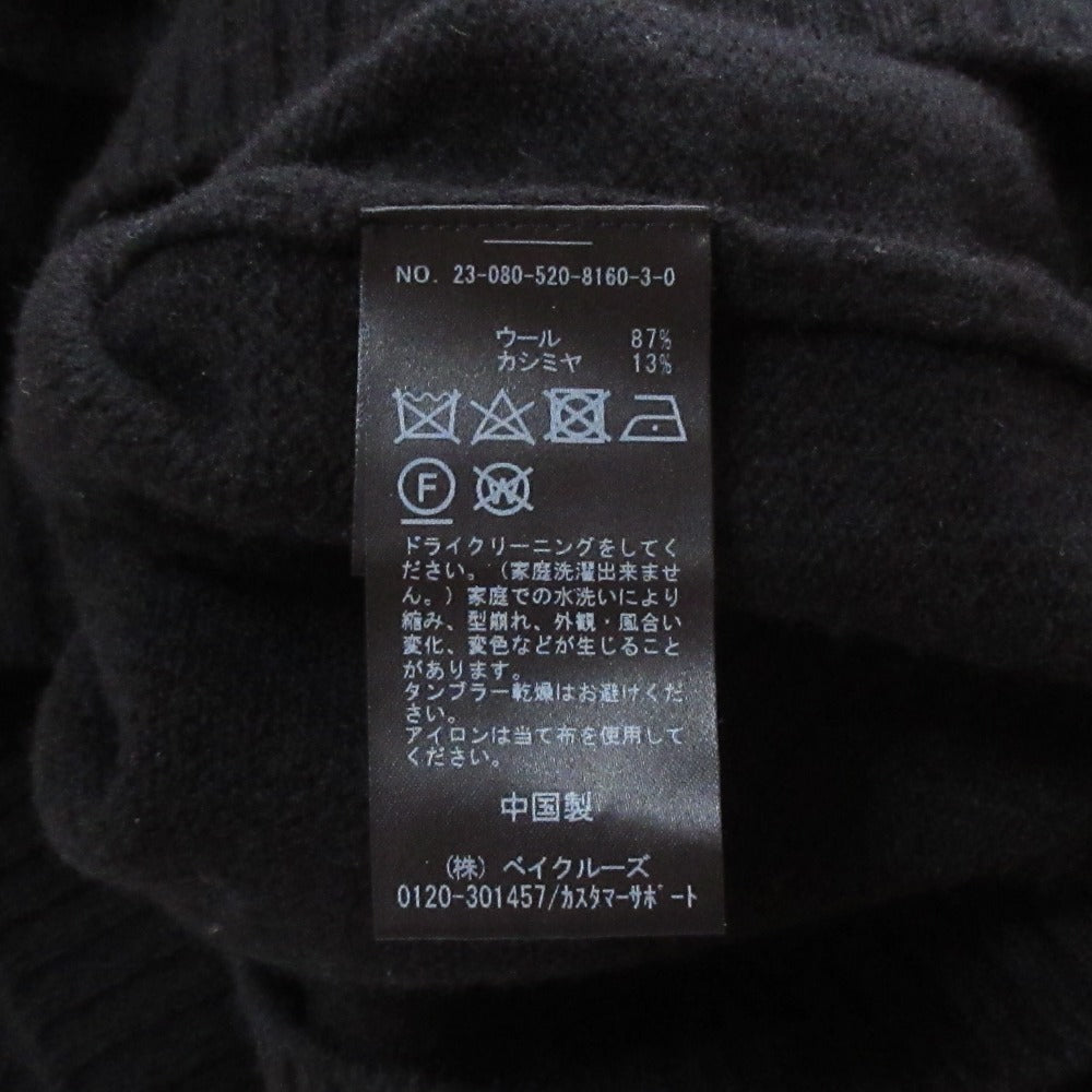 エブリデイアイライク ウールカシミヤクロップドタートルネックニット