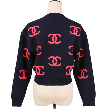 シャネル 21P カシミヤブレンドクロップドニットセーター