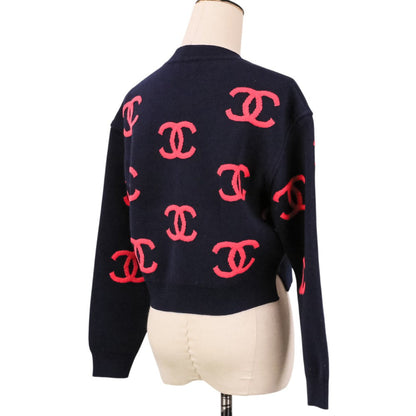 シャネル 21P カシミヤブレンドクロップドニットセーター