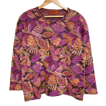 ミッソーニ モヘヤブレンド ジャガードプルオーバーニット