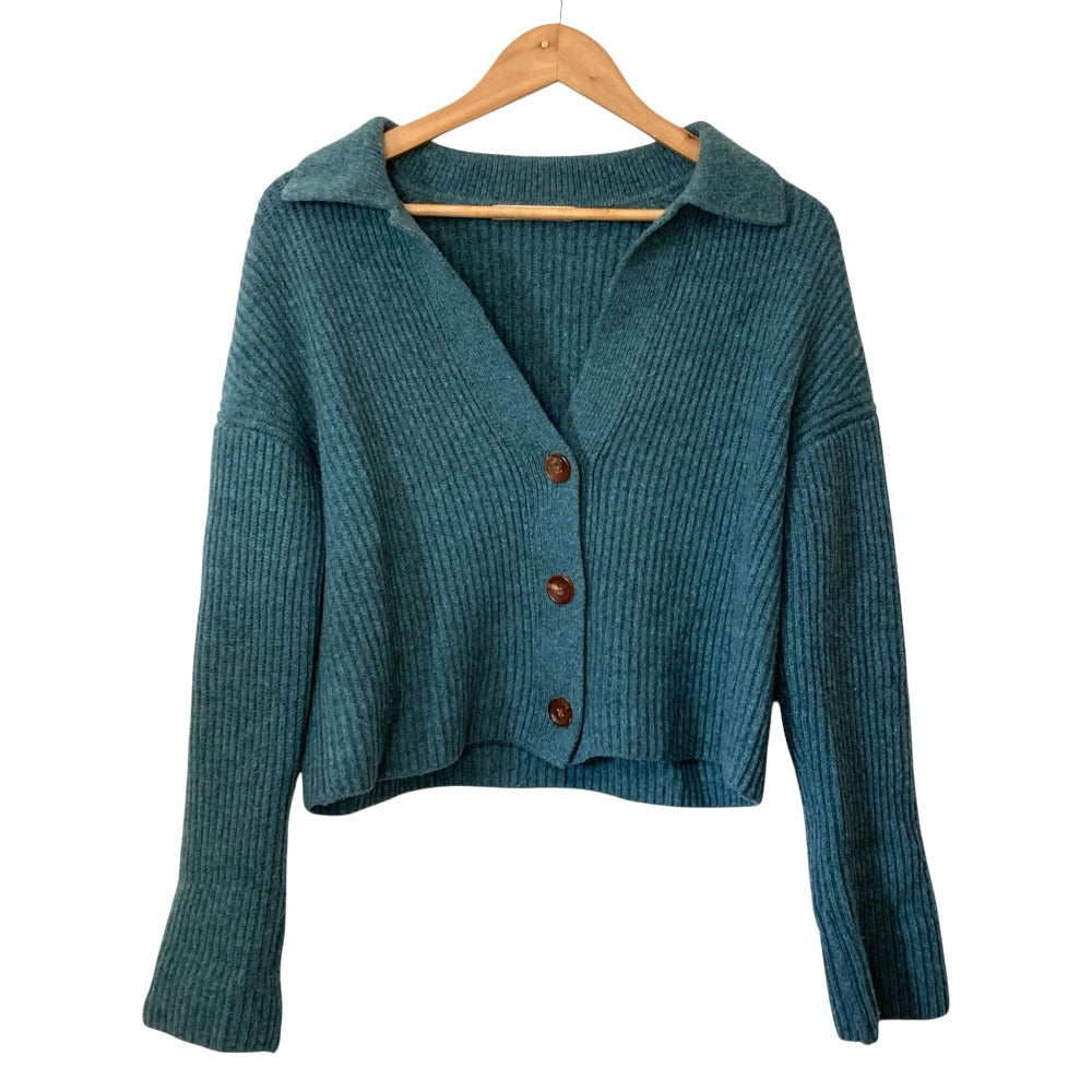 バッカ ウールカシミヤリブカーディガン