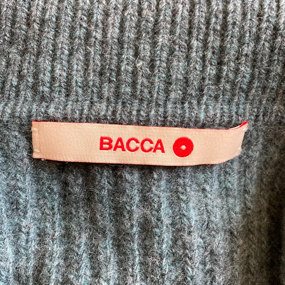 バッカ ウールカシミヤリブカーディガン