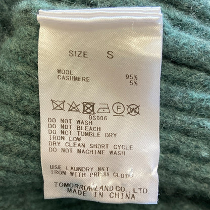 バッカ ウールカシミヤリブカーディガン
