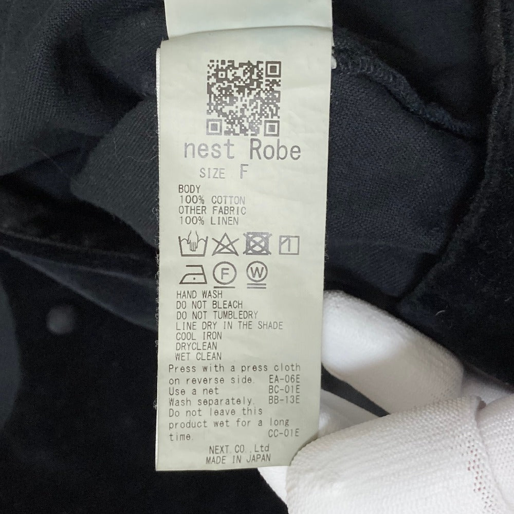 ネストローブ コットンリネンベルベットジャケット