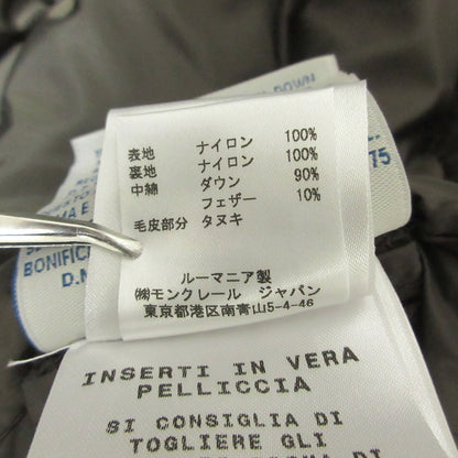 モンクレール GENEVRIER ラクーンファー フーデッドダウンコート