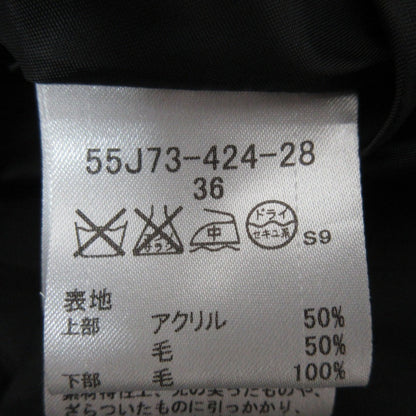 ブルーレーベルクレストブリッジ チェック柄リブニットワンピース