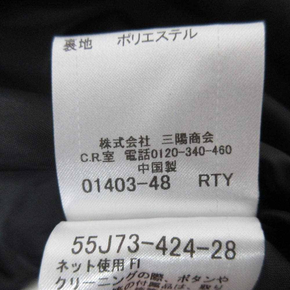 ブルーレーベルクレストブリッジ チェック柄リブニットワンピース