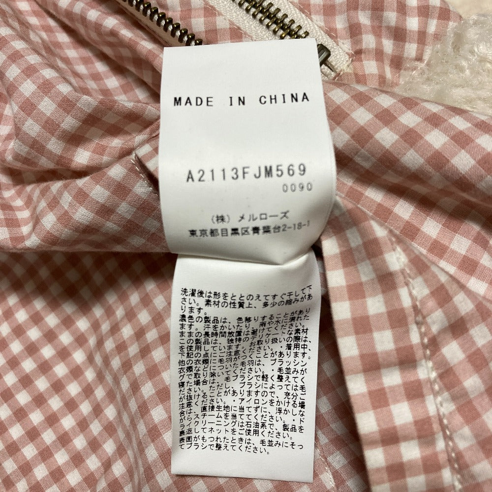 ピンクハウス ウールライクボアリバーシブルフードブルゾン
