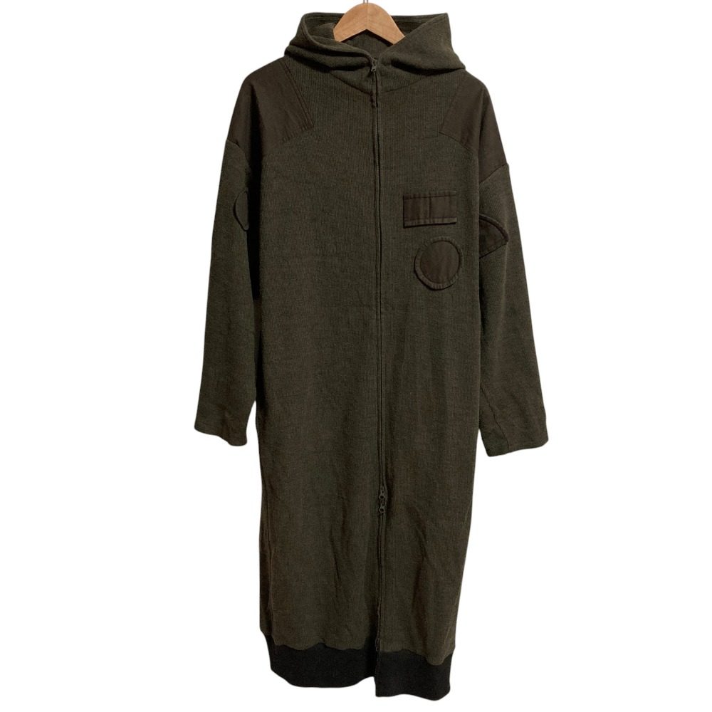 ヨウジヤマモト パッチデザインロングパーカーワンピース