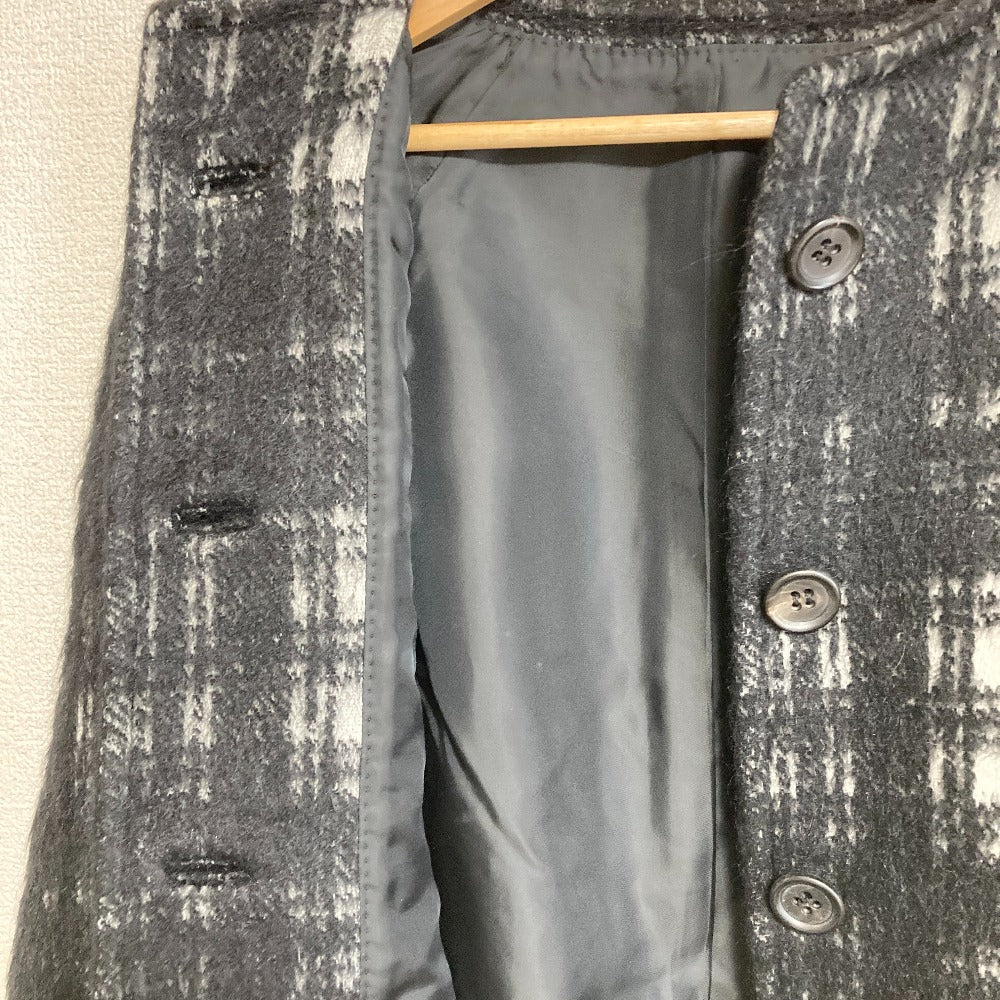アルチザン モヘヤブレンドノーカラーコート