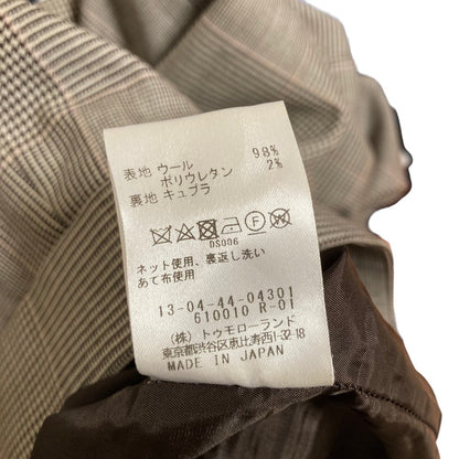トゥモローランドコレクション グレンチェックストレートパンツ