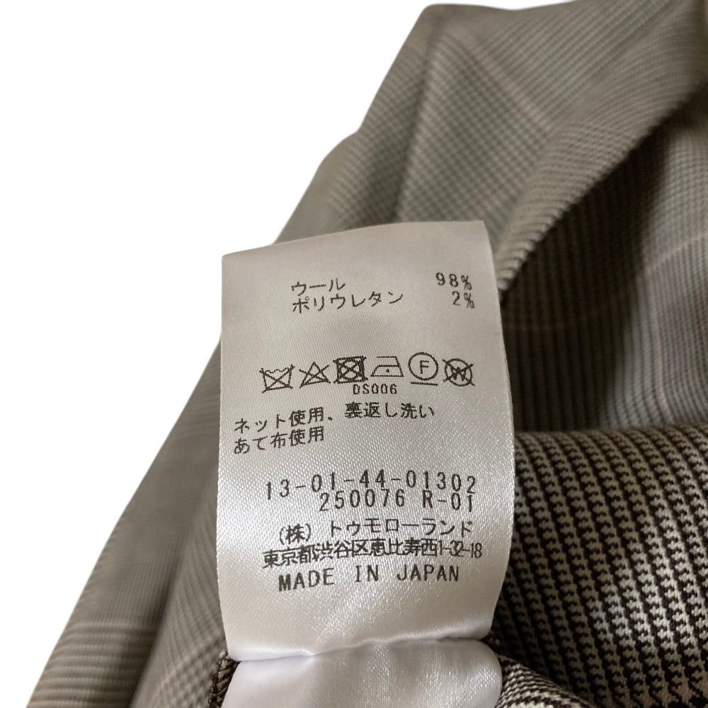 トゥモローランド ピンキーグレンチェック ペプラムブラウス