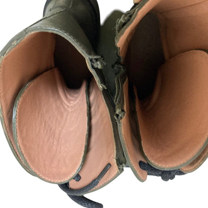 マラビーニ レザーレースアップブーツ