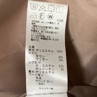エニィスィス ラクーンファーダウンジャケット