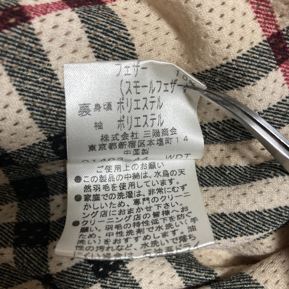 バーバリーロンドン ノバチェック フーディー ダウンコート