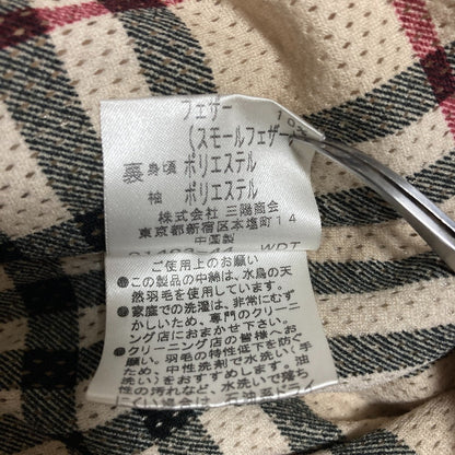 バーバリーロンドン ノバチェック フーディー ダウンコート