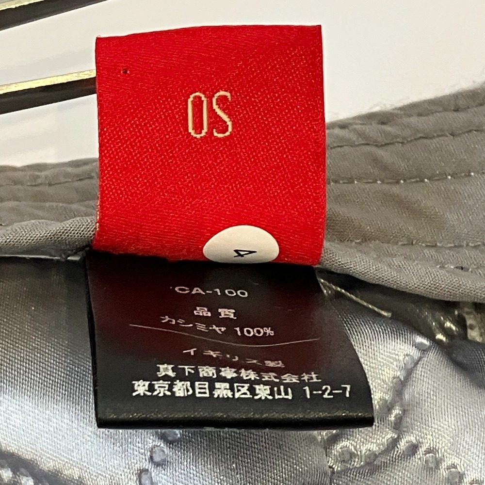 クリスティーズロンドン ジョンストンズ カシミヤキャップ