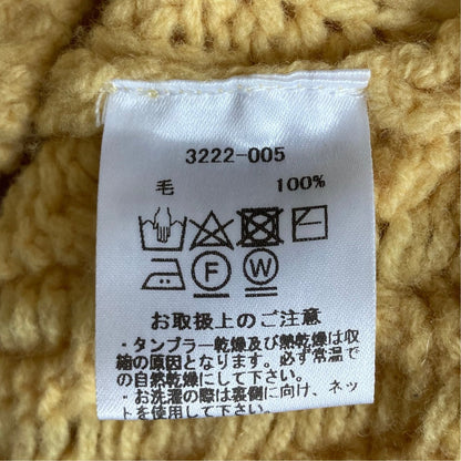 ワランス アシンメトリーケーブルニットカーディガン