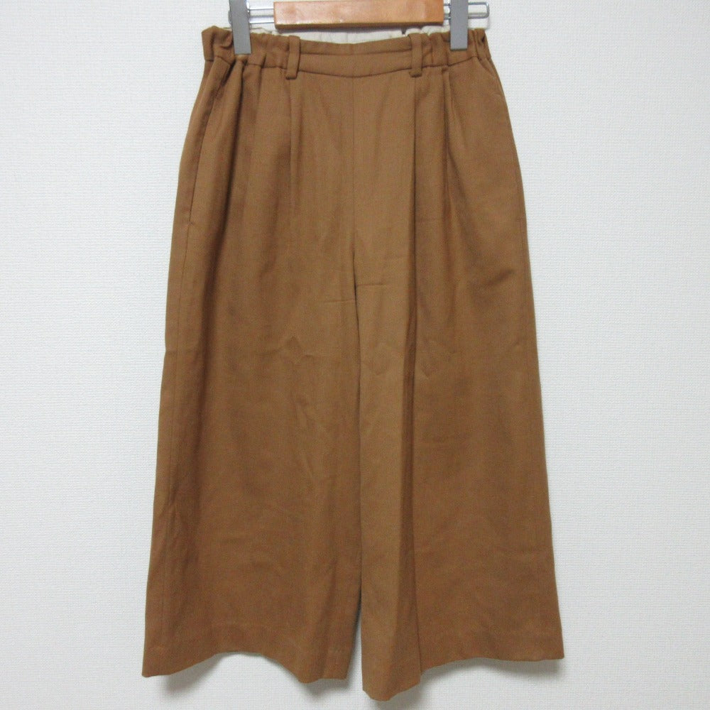 パラスパレス ウールクロップドワイドパンツ