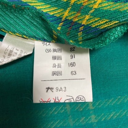 ハナエモリ ヴィンテージチェックジャケットワンピースセットアップ