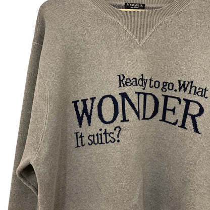 ヴェルメイユパーイエナ LOGO Knit ウールプルオーバーニット