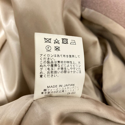 ルルウィルビー ウールノーカラーコート