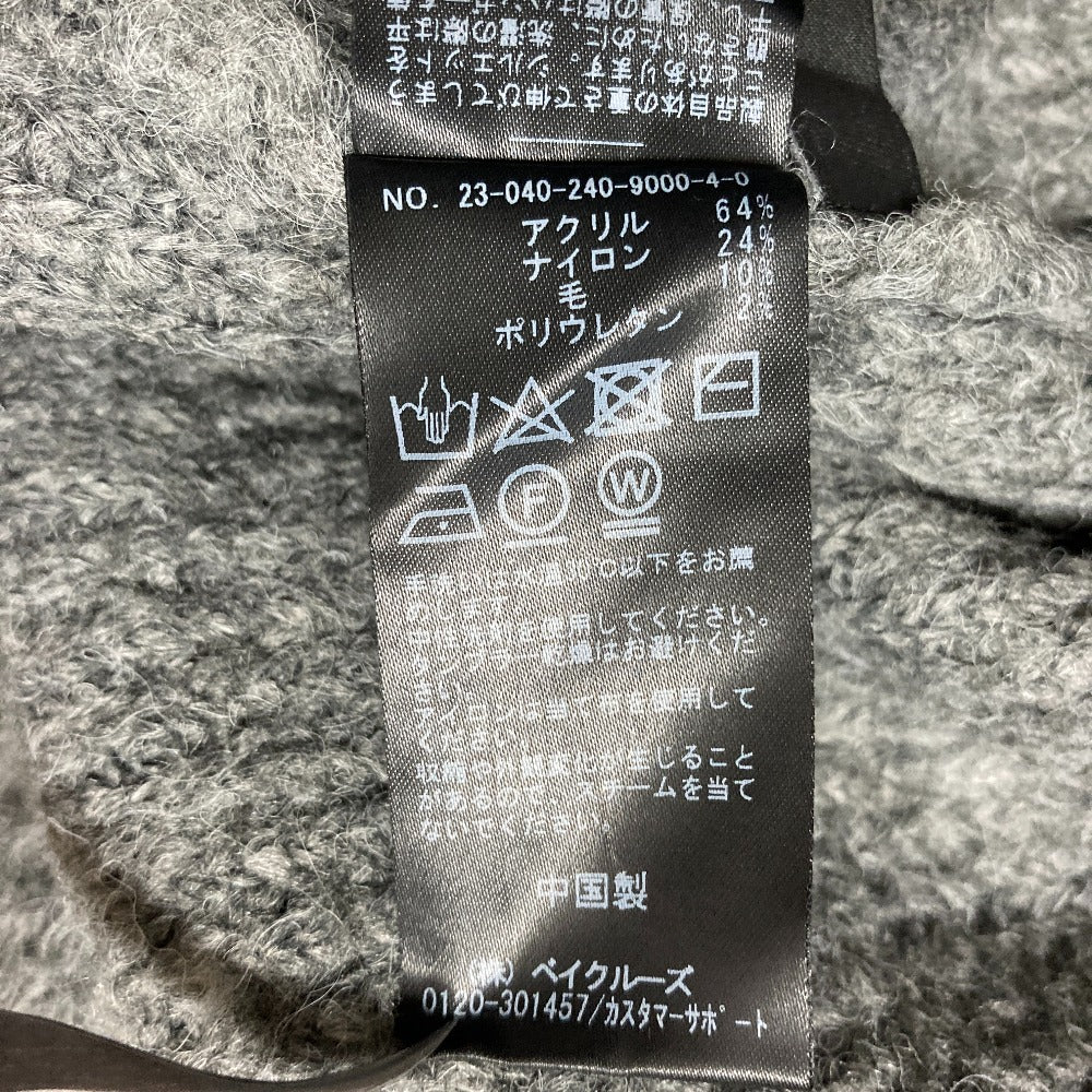 ノーブル ウール混紡オーバーサイズニットセーター