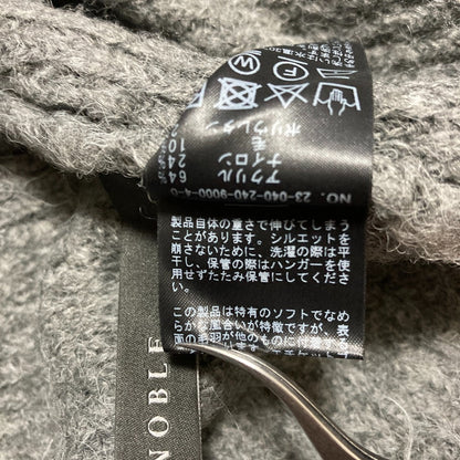 ノーブル ウール混紡オーバーサイズニットセーター
