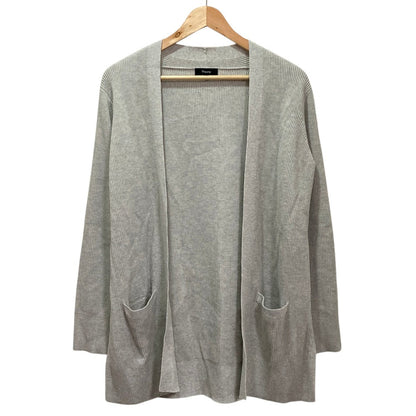 セオリー STAPLE COTTON 2 リブロングカーディガン