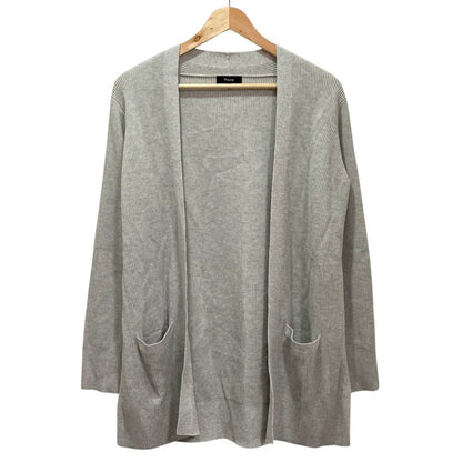 セオリー STAPLE COTTON 2 リブロングカーディガン