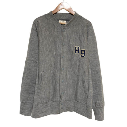 フォーティファイブアール US Moo Wool 908 Reverse Logo Stadium ウールカーディガン