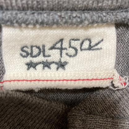 フォーティファイブアール US Moo Wool 908 Reverse Logo Stadium ウールカーディガン