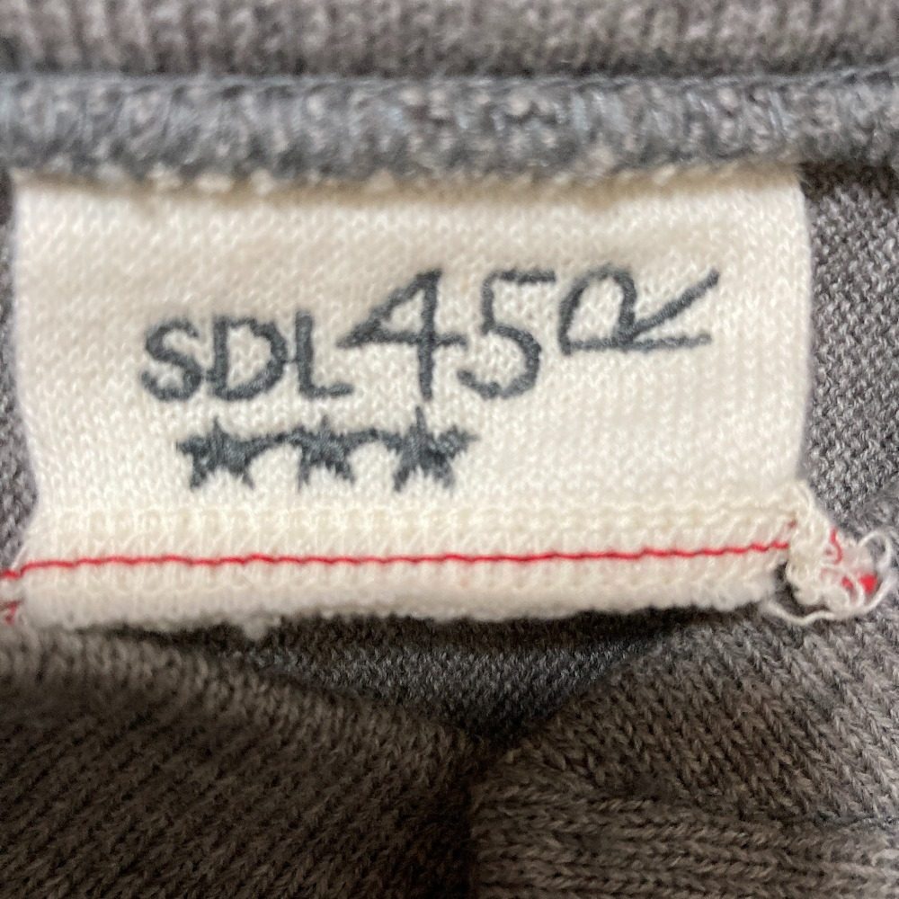 フォーティファイブアール US Moo Wool 908 Reverse Logo Stadium ウールカーディガン