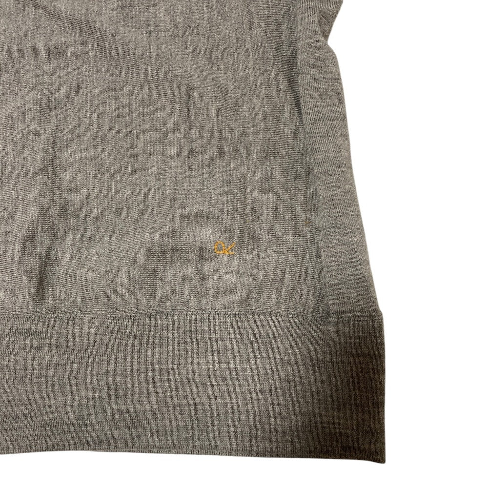 フォーティファイブアール US Moo Wool 908 Reverse Logo Stadium ウールカーディガン