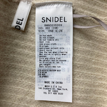 スナイデル ラクーンニットワンピース