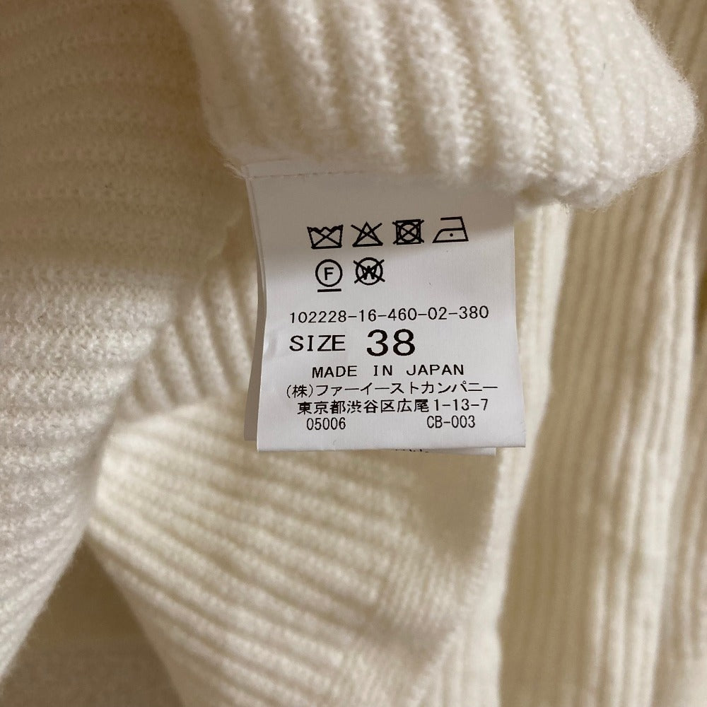 アナイ Vネックリブニット