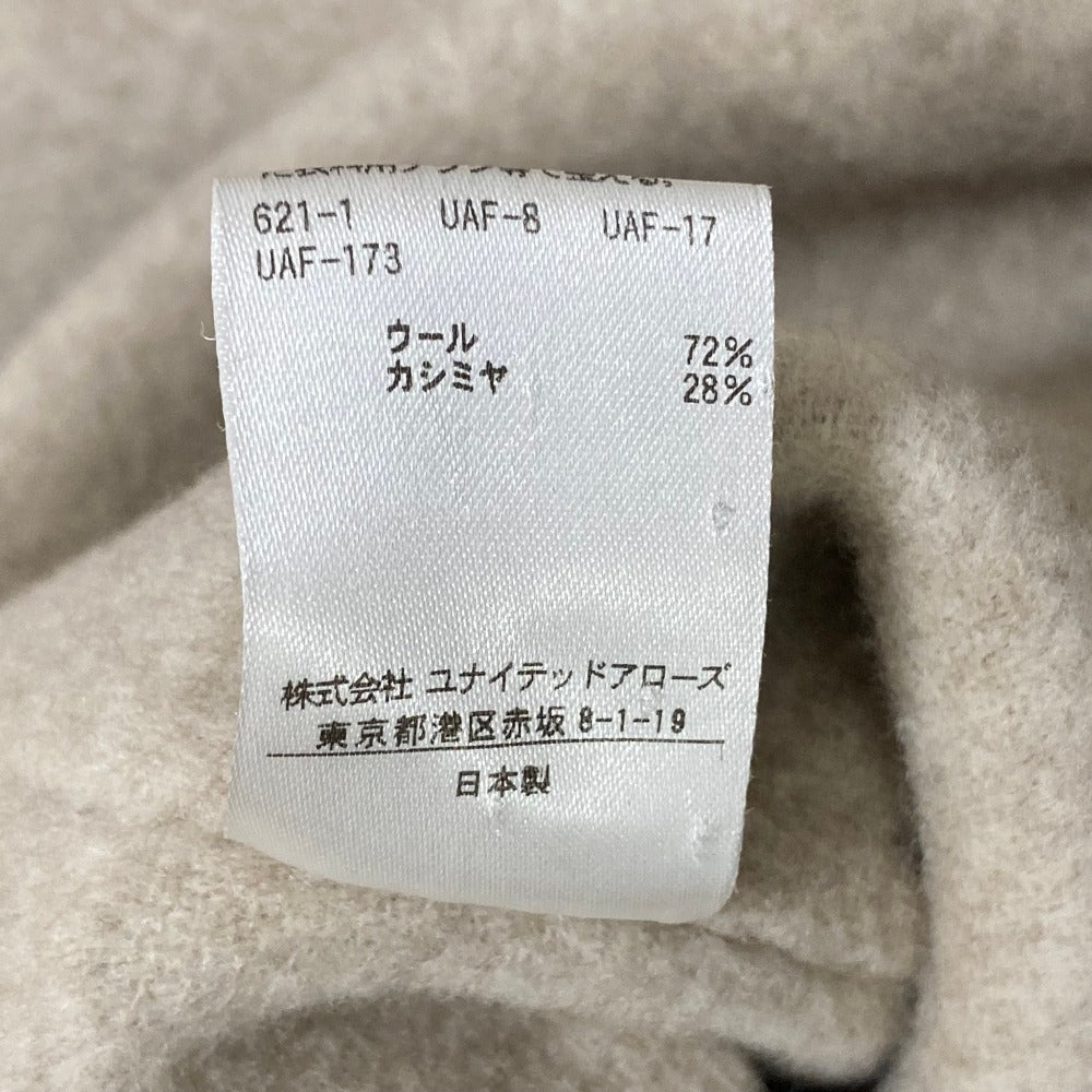 ドゥロワー ウールカシミヤノーカラーロングコート