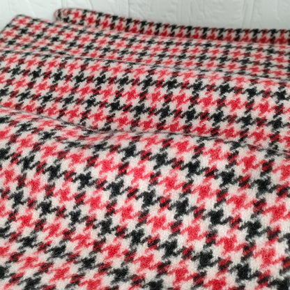 ジョシュアエリス カシミヤ 千鳥格子フリンジストール