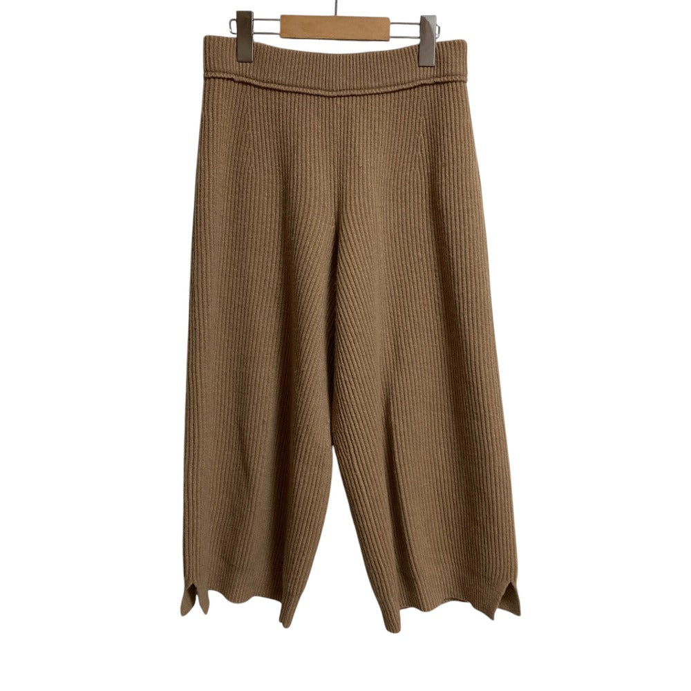 ドゥロワー ウールカシミヤリブニットパンツ